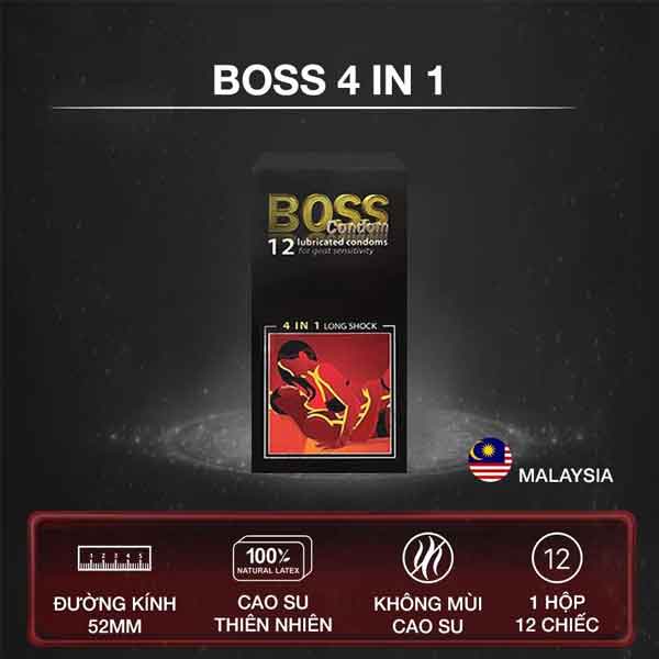 Bao cao su Boss 4in1