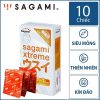 Bao cao su Sagami Xtreme Ultrathin siêu mỏng hộp 10 chiếc