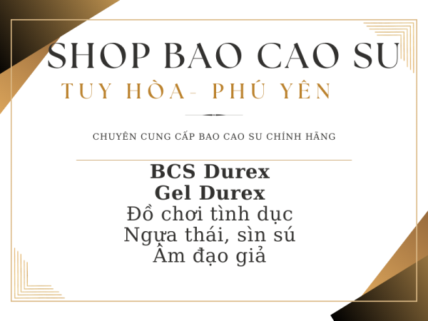 Shop Bao cao su Phú yên